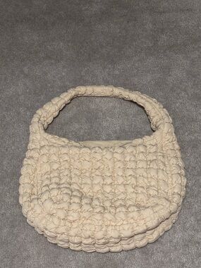 COS Cream Qualited Shoulder Crossbody Bag